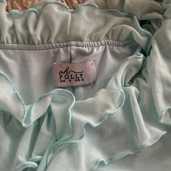 New Ruched Blue and Light Blue Dresses size 0 - Picture 2 of 4